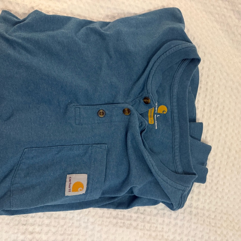 Carhartt Ocean Blue Henley Shirt